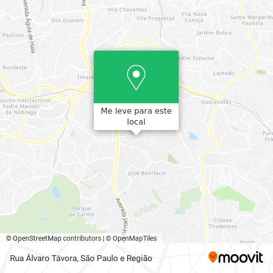 Rua Álvaro Távora mapa