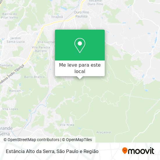 Estância Alto da Serra mapa