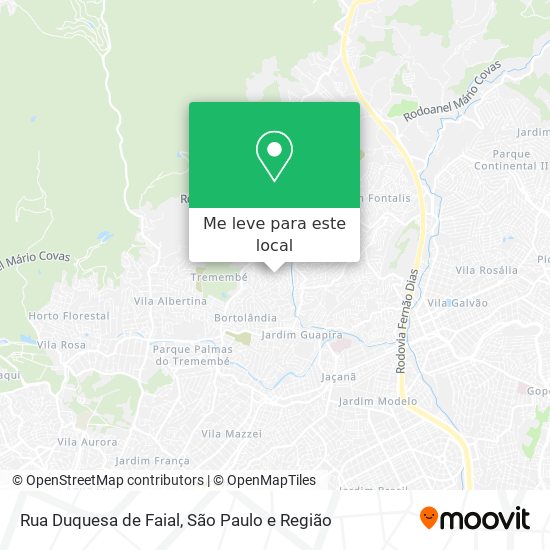 Rua Duquesa de Faial mapa