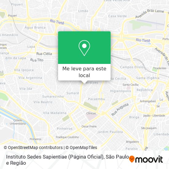 Instituto Sedes Sapientiae (Página Oficial) mapa