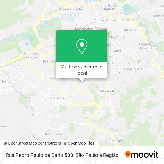 Rua Pedro Paulo de Carlo 500 mapa