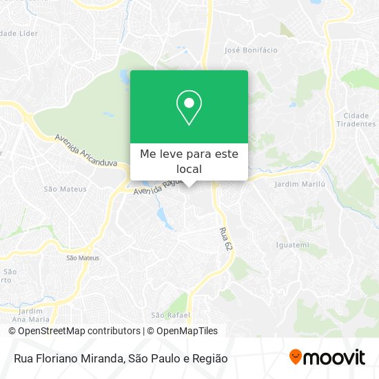 Rua Floriano Miranda mapa