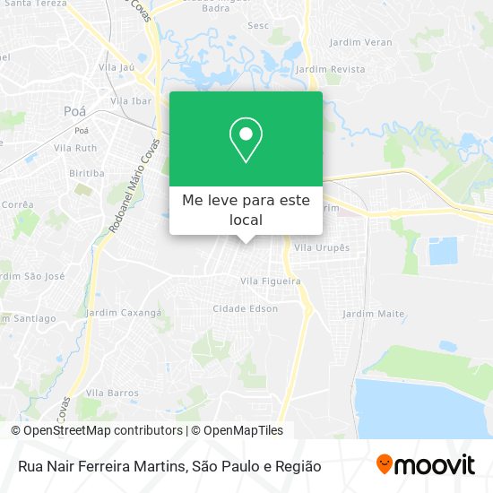 Rua Nair Ferreira Martins mapa