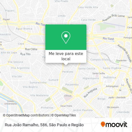Rua João Ramalho, 586 mapa