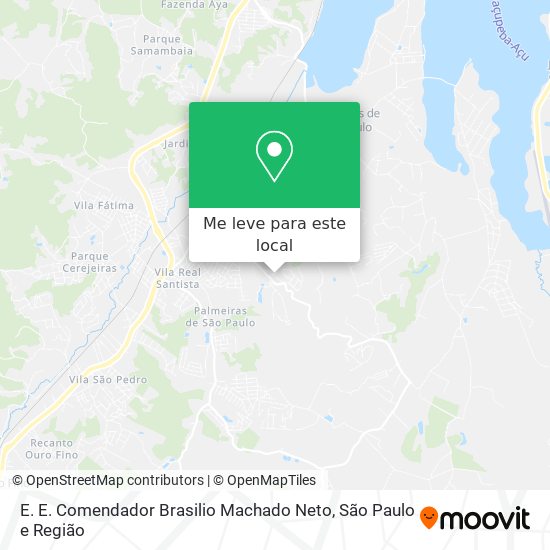 E. E. Comendador Brasilio Machado Neto mapa