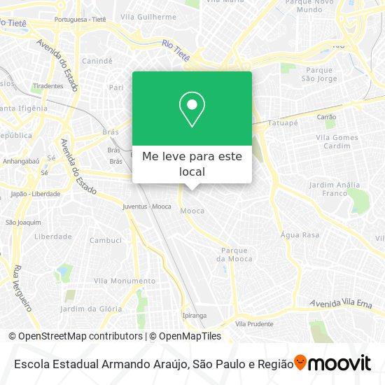 Escola Estadual Armando Araújo mapa