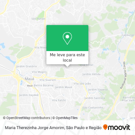 Maria Therezinha Jorge Amorim mapa
