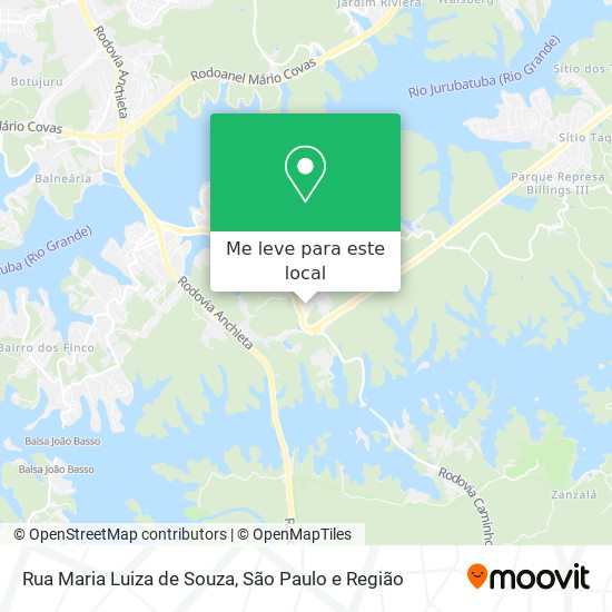 Rua Maria Luiza de Souza mapa