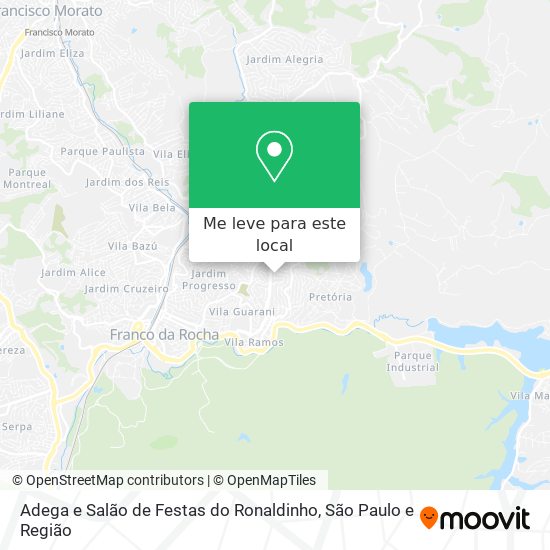 Adega e Salão de Festas do Ronaldinho mapa