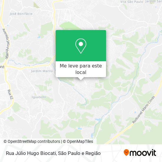 Rua Júlio Hugo Biocati mapa