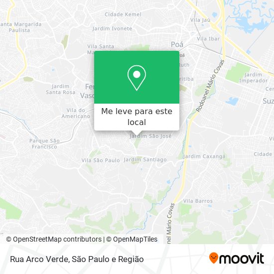 Rua Arco Verde mapa