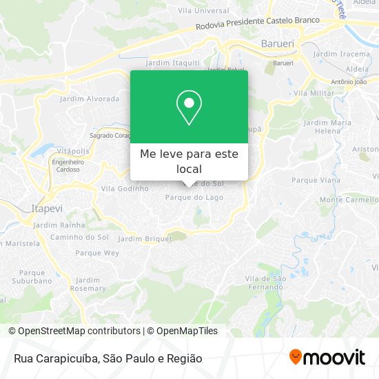 Rua Carapicuíba mapa