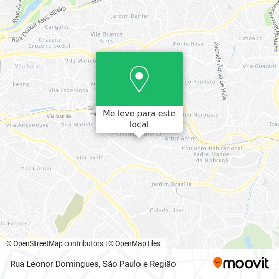 Rua Leonor Domingues mapa
