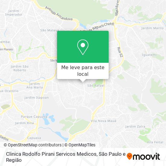 Clinica Rodolfo Pirani Servicos Medicos mapa