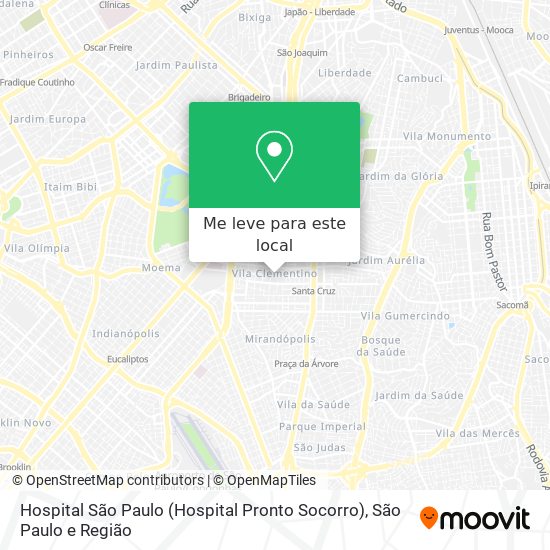 Hospital São Paulo (Hospital Pronto Socorro) mapa