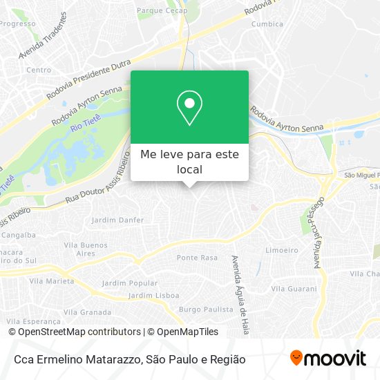 Cca Ermelino Matarazzo mapa