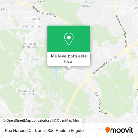 Rua Narcise Carbonel mapa