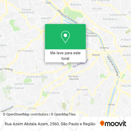 Rua Azem Abdala Azem, 2560 mapa