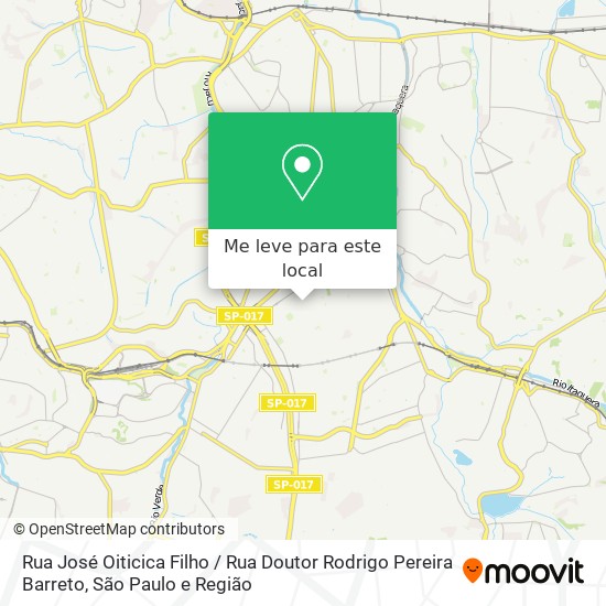 Rua José Oiticica Filho / Rua Doutor Rodrigo Pereira Barreto mapa