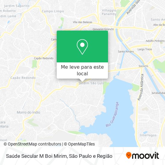 Saúde Secular M Boi Mirim mapa