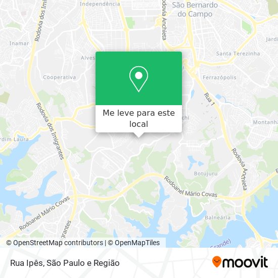 Rua Ipês mapa
