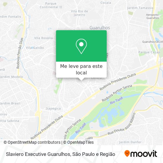 Slaviero Executive Guarulhos mapa