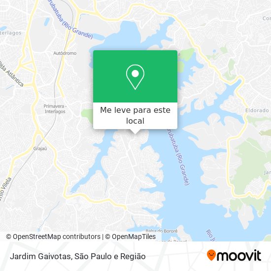 Jardim Gaivotas mapa