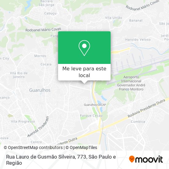 Rua Lauro de Gusmão Silveira, 773 mapa