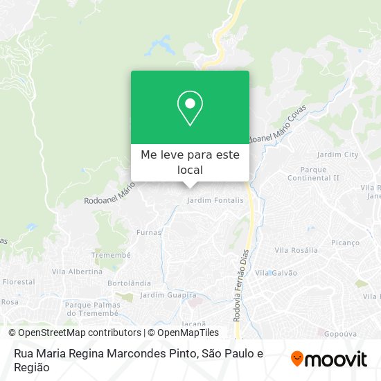 Rua Maria Regina Marcondes Pinto mapa