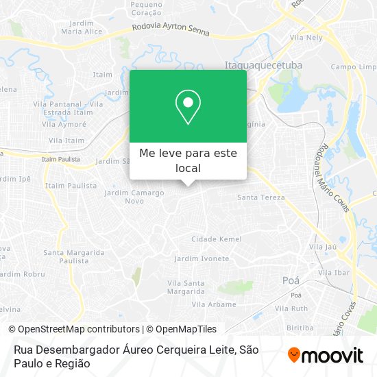 Rua Desembargador Áureo Cerqueira Leite mapa