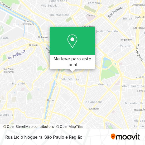 Rua Lício Nogueira mapa