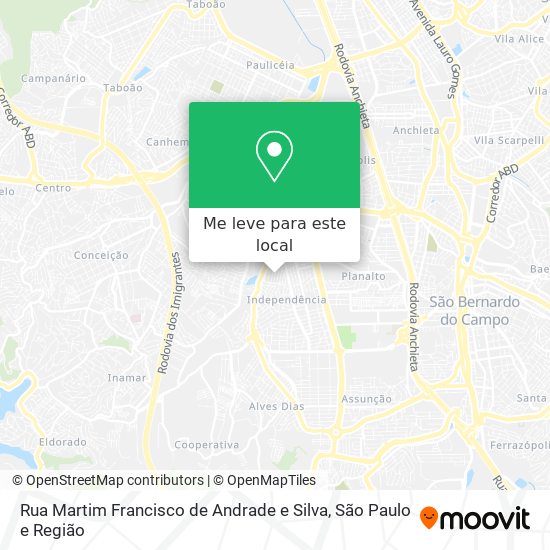 Rua Martim Francisco de Andrade e Silva mapa