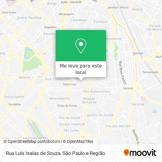 Rua Luís Isaías de Souza mapa