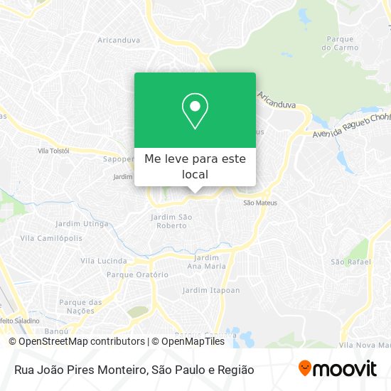 Rua João Pires Monteiro mapa
