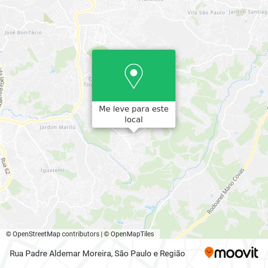 Rua Padre Aldemar Moreira mapa