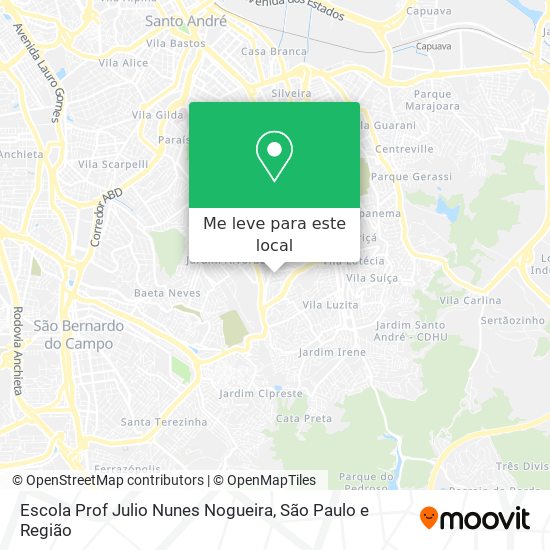 Escola Prof Julio Nunes Nogueira mapa