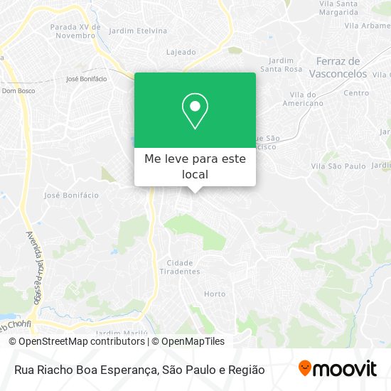 Rua Riacho Boa Esperança mapa