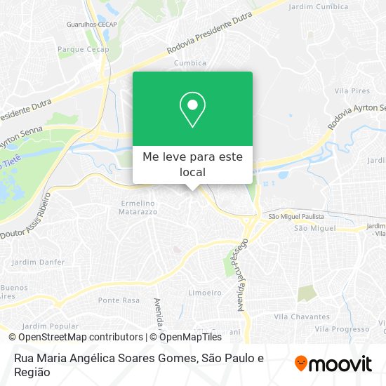 Rua Maria Angélica Soares Gomes mapa