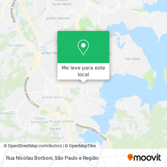 Rua Nicolau Borboni mapa