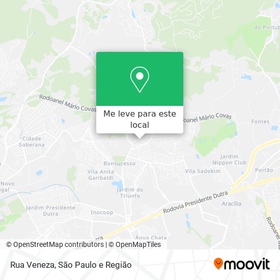Rua Veneza mapa