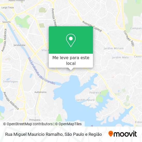 Rua Miguel Maurício Ramalho mapa