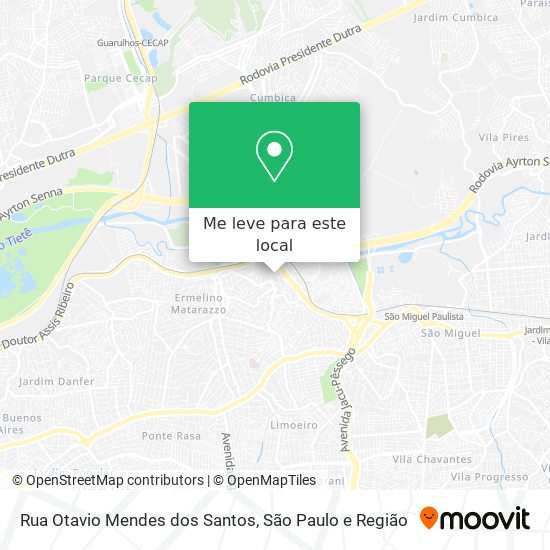 Rua Otavio Mendes dos Santos mapa