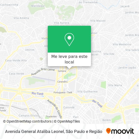 Avenida General Ataliba Leonel mapa