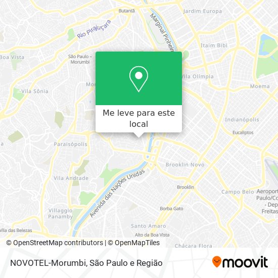 NOVOTEL-Morumbi mapa