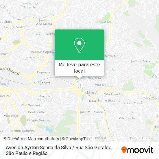 Avenida Ayrton Senna da Silva / Rua São Geraldo mapa