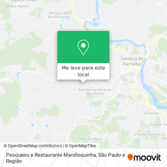 Pesqueiro e Restaurante Mandioquinha mapa