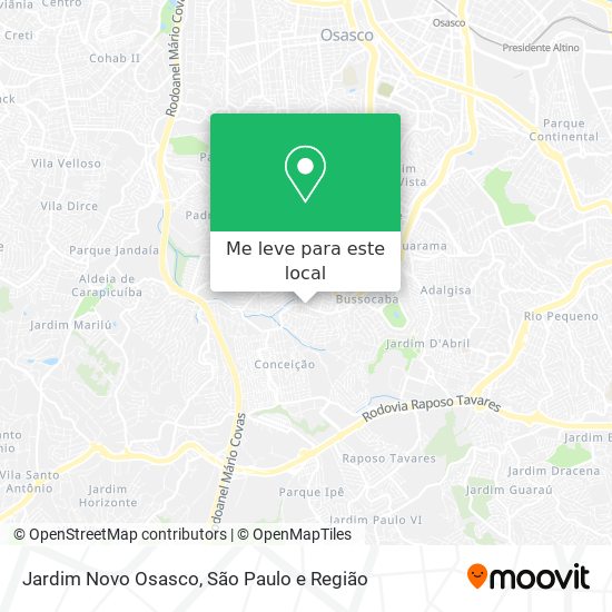 Jardim Novo Osasco mapa