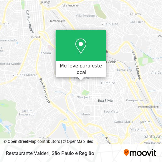 Restaurante Valderi mapa