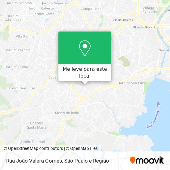 Rua João Valera Gomes mapa
