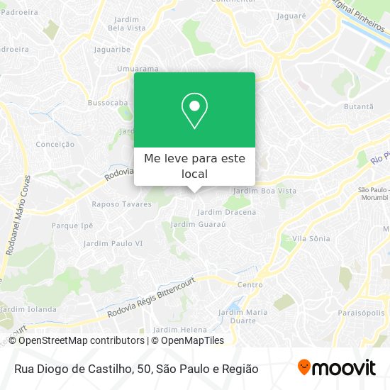 Rua Diogo de Castilho, 50 mapa